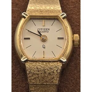 Vintage Citizen Women's 3220-87203 Goldtone CQ Watch